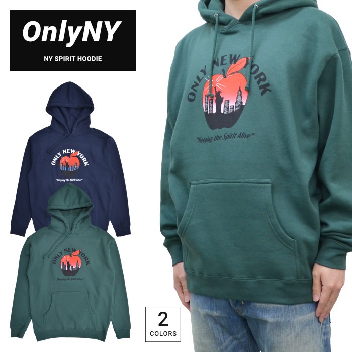 ONLY NY ꡼˥塼衼 ѡ NY SPIRIT HOODIE ץ륪С ѡ å ե꡼  M-XL ꡼ ͥӡ ̵