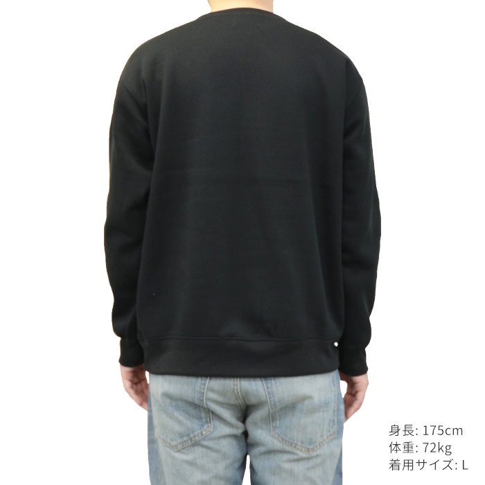 DOUBLE STEAL ���֥륹�ƥ����� �������å� COLORFUL LOGO SWEATSHIRT ���롼�ͥå� �ȥ졼�ʡ� �ե꡼�� Ĺµ �ȥåץ� ��� M-XL �֥�å� ���졼 904-14067 ������̵���ۡڥ������
