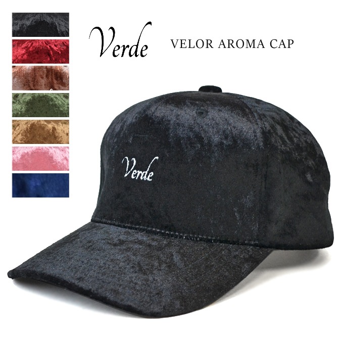 humoresque ベロアキャップ velour baseball cap VERDE ヴェルデ VELOR AROMA CAP ベロア アロマキャップ 帽子