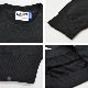 DOUBLE STEAL ���֥륹�ƥ����� �������å� UNDER LOGO CREW SWEATSHIRT ���롼�ͥå� �ȥ졼�ʡ� �ե꡼�� Ĺµ �ȥåץ� ��� M-XL �֥�å� �ۥ磻�� 904-12035 ������̵���ۡڥ������