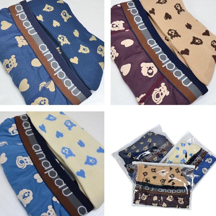 ANAPAU ʥѥ ܥѥ & åå  ٥ϡ UNDERWEAR  ʡ 硼    M-L SP-2406 ڥ᡼ȯ̵