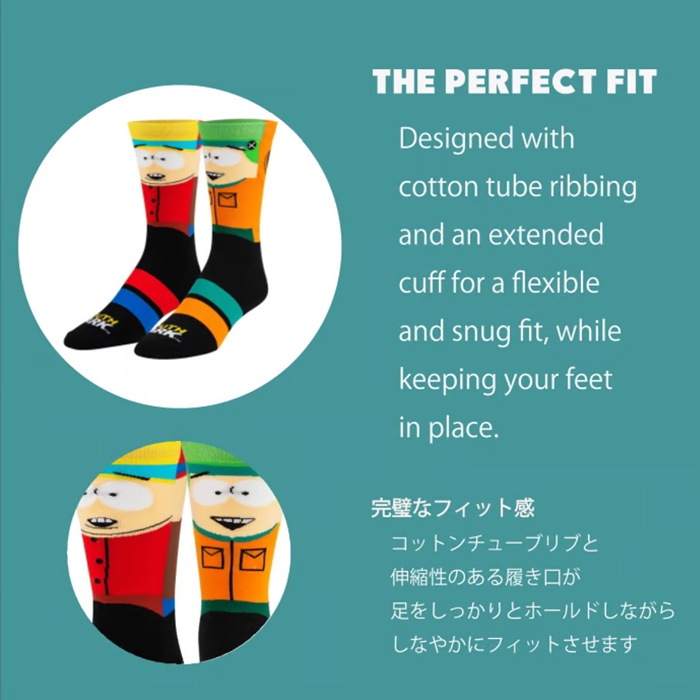 ODD SOX ���åɥ��å��� ���å��� ���� SOUTH PARK GANG CREW SOCKS ���롼���å��� �������ѡ��� �ڥ᡼����ȯ��������̵����