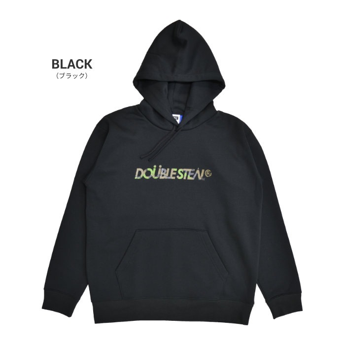 DOUBLE STEAL ���֥륹�ƥ����� �ѡ����� CAMO BOX HOODIE �ץ륪���С��ѡ����� �������å� �ե꡼�� Ĺµ �ȥåץ� ��� M-XL �֥�å� ���졼 904-64078 ������̵���ۡڥ������