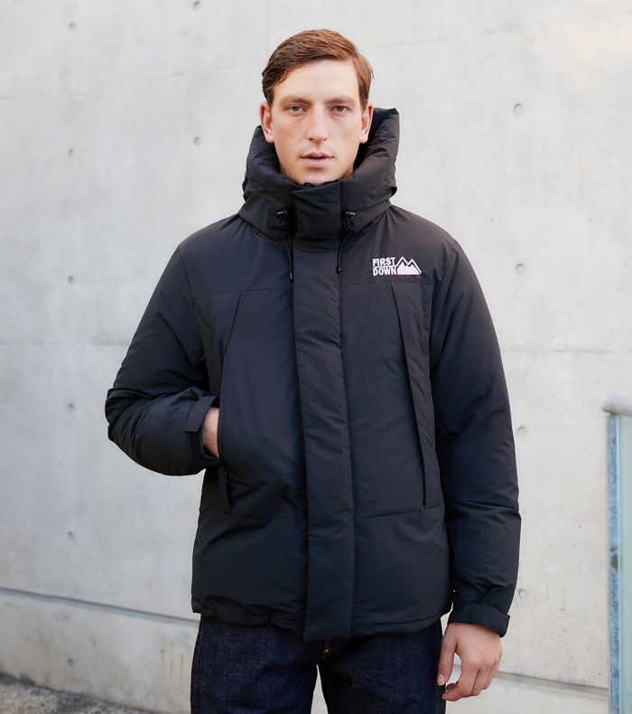 FIRST DOWN USA �ե������ȥ����� ���㥱�å� WRAP DOWN PARKA JACKET ��åץ�����ѡ����� �����󥸥㥱�å� ��� M-XL �֥�å� F342520C ������̵���ۡڥ������