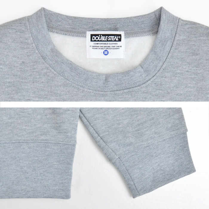 DOUBLE STEAL ���֥륹�ƥ����� �������å� MUSIC DOUBZ SWEATSHIRT ���롼�ͥå� �ȥ졼�ʡ� �ե꡼�� Ĺµ �ȥåץ� ��� M-XL ���졼 924-14055 ������̵���ۡڥ������