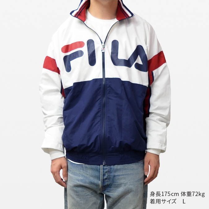 FILA HERITAGE �ե��� �إ�ơ��� PANEL SWITCH ZIP UP JACKET �ʥ����󥸥㥱�å� ������ɥ֥쥤���� ��� �������� �֥륾�� ���ȥ꡼�� FM9459 �ڥ�����ۡ�����̵����