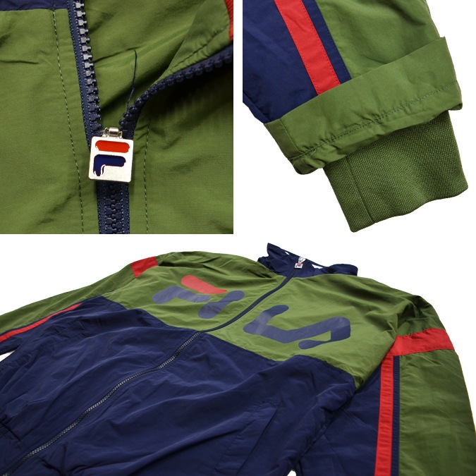 FILA HERITAGE �ե��� �إ�ơ��� PANEL SWITCH ZIP UP JACKET �ʥ����󥸥㥱�å� ������ɥ֥쥤���� ��� �������� �֥륾�� ���ȥ꡼�� FM9459 �ڥ�����ۡ�����̵����