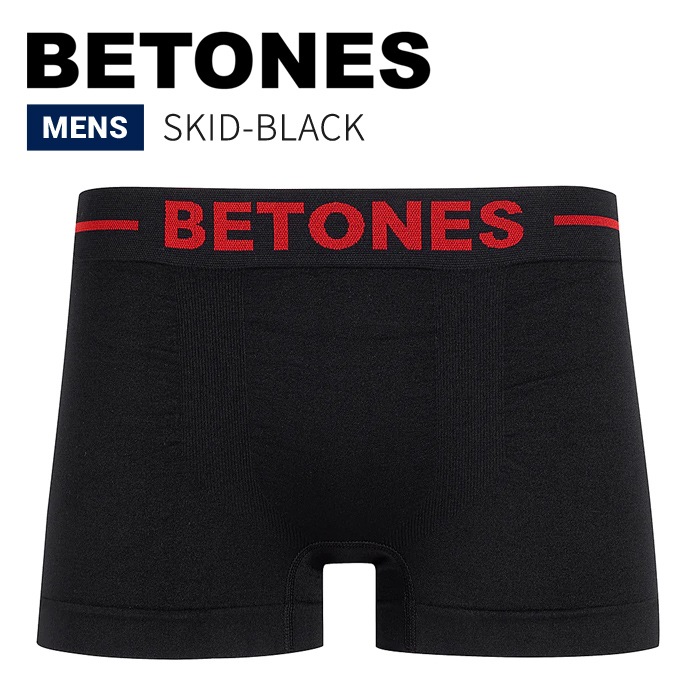 BETONES �ӥȡ��� �ܥ������ѥ�� ������������� SKID BLACK UNDERWEAR ���� ����ʡ� ���硼�� ��� M002 �֥�å�/��å� ��ñ�ʹ����ξ��ϥ᡼����ȯ���ۡ�����̵����