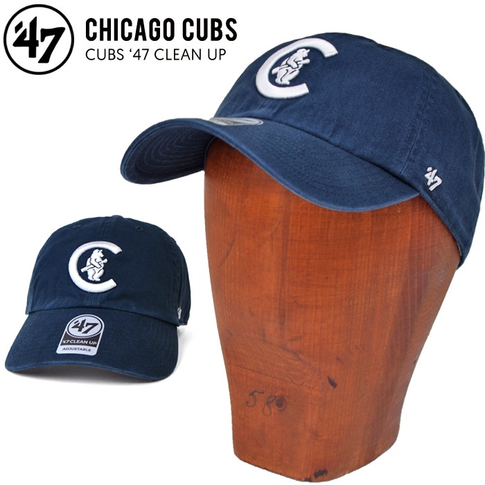47 ����å� '47 �ե����ƥ������֥� CUBS 47 CLEAN UP CAP ���꡼��ʥå� ����å� ˹�� ���ȥ�åץХå�����å� ��� ��ǥ����� ��˥��å��� �� �ͥ��ӡ� 