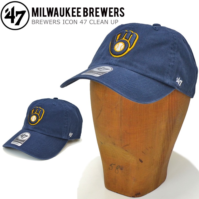 47å '47 եƥ֥ BREWERS ICON 47 CLEAN UP CAP ꡼ʥå å ˹ ȥåץХåå  ǥ ˥å  ͥӡ 