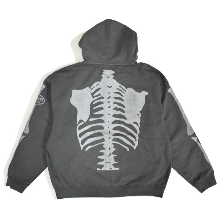 VANSON �Х󥽥� �������å� BONE ZIP UP HOODIE ���åץѡ����� �������å� �ե꡼�� L-2XL �֥�å� RZV-2402 ������̵����