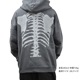 VANSON �Х󥽥� �������å� BONE ZIP UP HOODIE ���åץѡ����� �������å� �ե꡼�� L-2XL �֥�å� RZV-2402 ������̵����