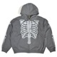 VANSON �Х󥽥� �������å� BONE ZIP UP HOODIE ���åץѡ����� �������å� �ե꡼�� L-2XL �֥�å� RZV-2402 ������̵����