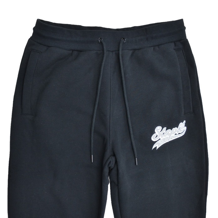 STAPLE ���ƥ��ץ� �ѥ�� TRIBORO LOGO SWEATPANT �������åȥѥ�� ���祬���ѥ�� �ե꡼���ѥ�� ���������ѥ�� ��� M-XL �֥�å� 2201B6879 ������̵����