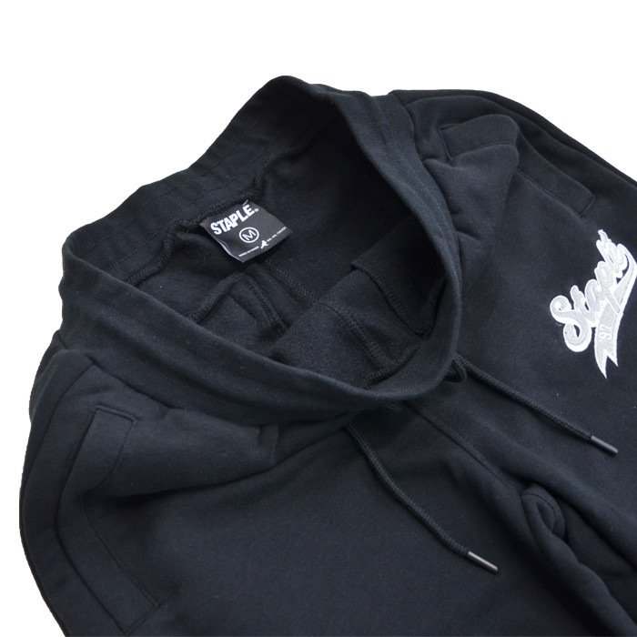 STAPLE ���ƥ��ץ� �ѥ�� TRIBORO LOGO SWEATPANT �������åȥѥ�� ���祬���ѥ�� �ե꡼���ѥ�� ���������ѥ�� ��� M-XL �֥�å� 2201B6879 ������̵����