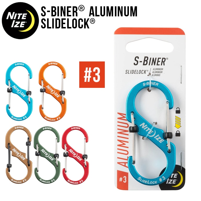 NITEIZE ʥȥ S-BINER SLIDELOCK ALUMINUM #3 ӥʡ 饤ɥå ߥ˥ ӥ ۥ  ڥͥݥбġ