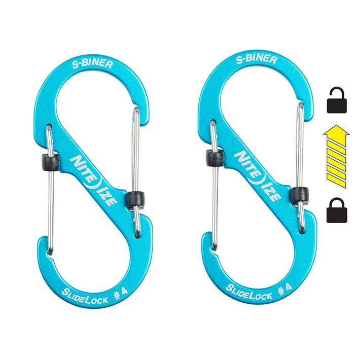 NITEIZE �ʥ��ȥ����� S-BINER SLIDELOCK ALUMINUM #4 �����ӥʡ� ���饤�ɥ��å� ����ߥ˥��� ����ӥ� �����ۥ���� ������� �ڥ᡼�����б��ġ�