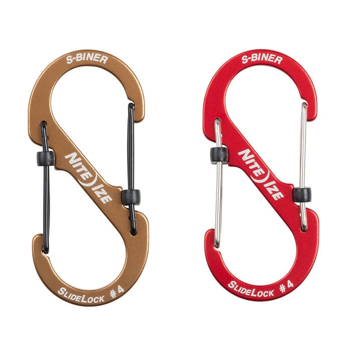 NITEIZE �ʥ��ȥ����� S-BINER SLIDELOCK ALUMINUM #4 �����ӥʡ� ���饤�ɥ��å� ����ߥ˥��� ����ӥ� �����ۥ���� ������� �ڥ᡼�����б��ġ�