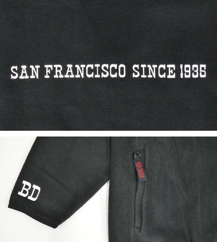 BEN DAVIS �٥�ǥ��ӥ� �ե꡼�� �����ǥ����� FLEECE CARDIGAN M-XL �֥�å� BDZ3-3501 ������̵���ۡڥ������