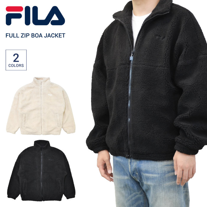FILA HERITAGE �ե��� �إ�ơ��� ���㥱�å� FULL ZIP BOA JACKET �ܥ����㥱�å� �ե꡼�����㥱�å� ��� M-XL �֥�å� ���եۥ磻�� ���꡼�� FM9958 ������̵���ۡڥ������