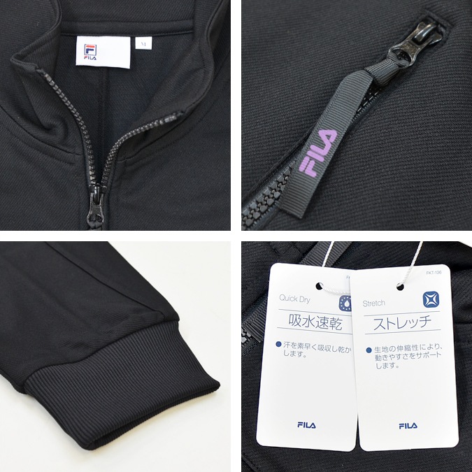 FILA HERITAGE �ե��� �إ�ơ��� ���㥱�å� FULL ZIP TRACK JACKET �ȥ�å����㥱�å� ���㡼�� ��� M-XL �֥�å� �ͥ��ӡ� FM9703 ������̵���ۡڥ������