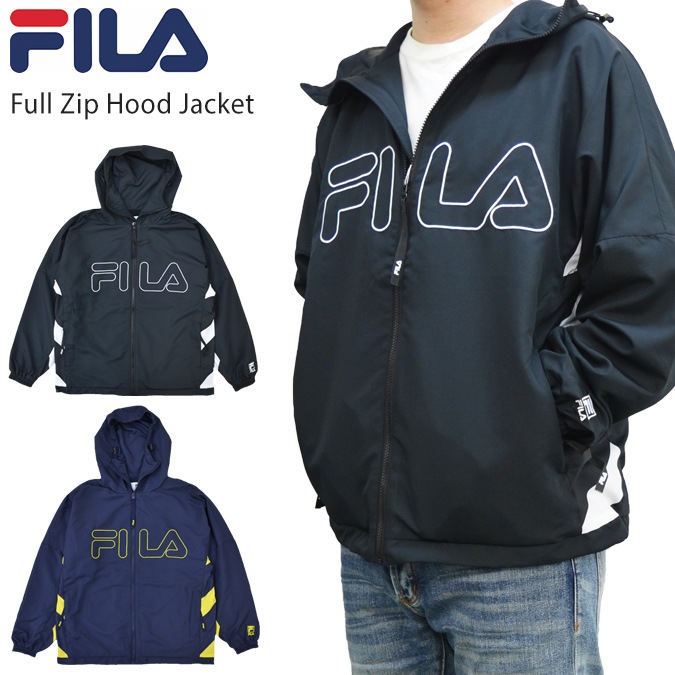 FILA HERITAGE �ե��� �إ�ơ��� ���㥱�å� FULL ZIP HOOD JACKET �ȥ�å����㥱�å� �ʥ����󥸥㥱�å� �ȥ�å��ա��ǥ��� ��� M-XL �֥�å� �ͥ��ӡ� FM9701 ������̵���ۡڥ������
