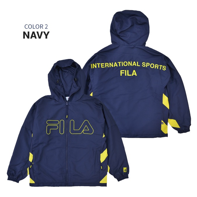 FILA HERITAGE �ե��� �إ�ơ��� ���㥱�å� FULL ZIP HOOD JACKET �ȥ�å����㥱�å� �ʥ����󥸥㥱�å� �ȥ�å��ա��ǥ��� ��� M-XL �֥�å� �ͥ��ӡ� FM9701 ������̵���ۡڥ������