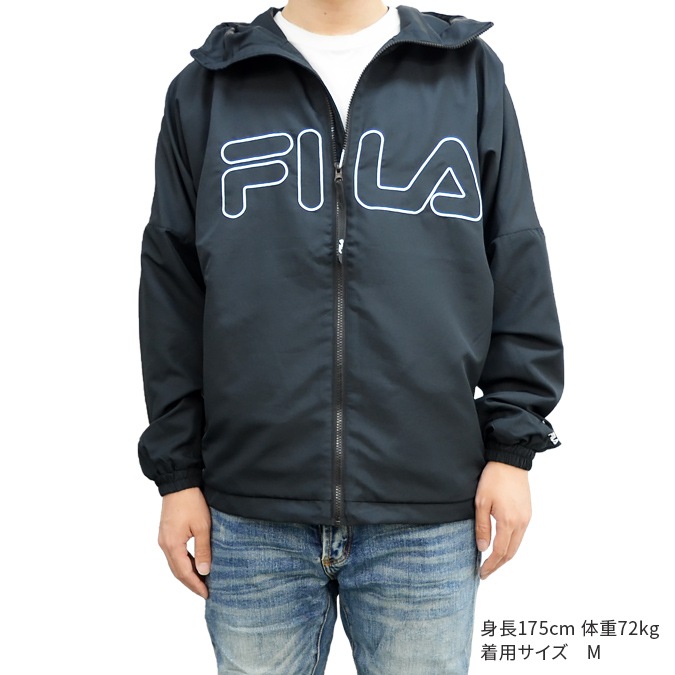 FILA HERITAGE �ե��� �إ�ơ��� ���㥱�å� FULL ZIP HOOD JACKET �ȥ�å����㥱�å� �ʥ����󥸥㥱�å� �ȥ�å��ա��ǥ��� ��� M-XL �֥�å� �ͥ��ӡ� FM9701 ������̵���ۡڥ������