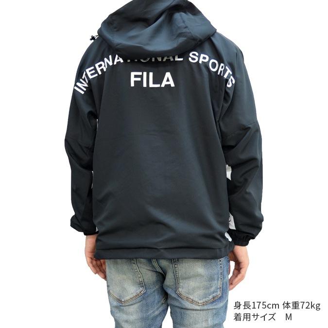 FILA HERITAGE �ե��� �إ�ơ��� ���㥱�å� FULL ZIP HOOD JACKET �ȥ�å����㥱�å� �ʥ����󥸥㥱�å� �ȥ�å��ա��ǥ��� ��� M-XL �֥�å� �ͥ��ӡ� FM9701 ������̵���ۡڥ������
