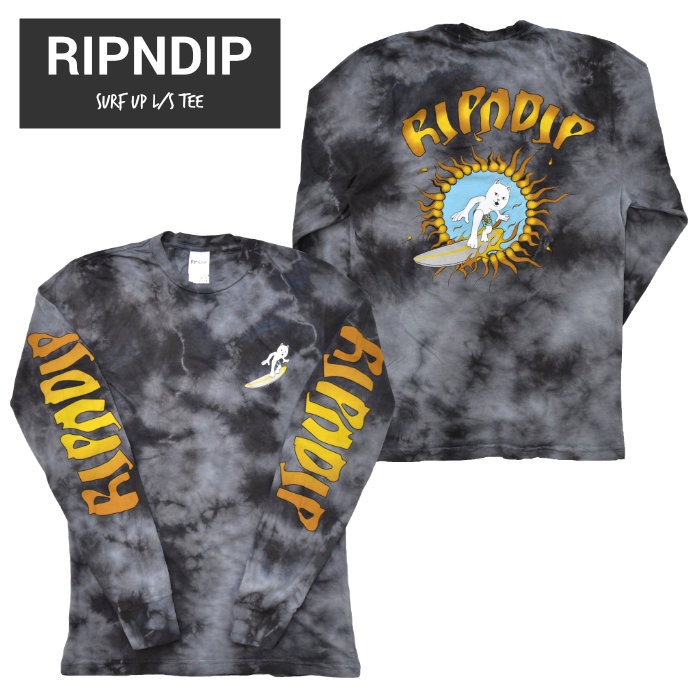 RIPNDIP åץǥå T SURF UP L/S TEE Ĺµ åȥ T ȥåץ S-XL ֥å RND4158 ñʹξϥͥݥȯ̵ۡ