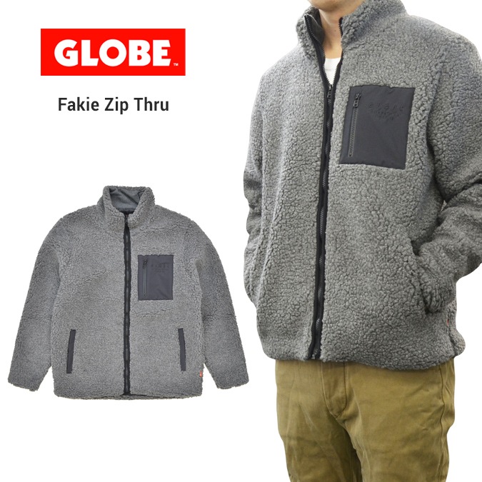 GLOBE �������� ���㥱�å� FAKIE ZIP THRU JACKET �ե꡼�����㥱�å� �ܥ����㥱�å� Ĺµ ��� S-XL ���졼 GB01937005 �ڥ�����ۡ�����̵����