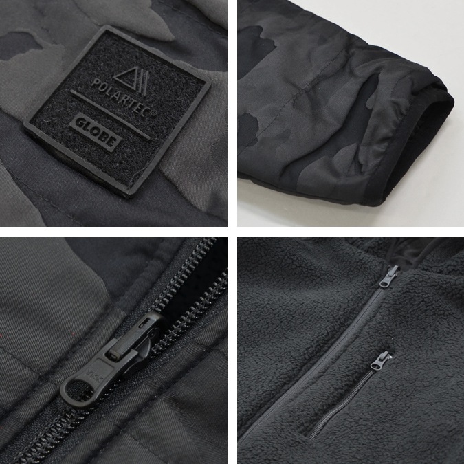 GLOBE �������� ���㥱�å� FIELDER REVERSIBLE JACKET �ʥ����󥸥㥱�å� �ե꡼�����㥱�å� �ܥ����㥱�å� ��С����֥� Ĺµ ��� S-XL �֥�å� GB01937015 �ڥ�����ۡ�����̵����