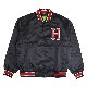 HUF ϥ 㥱å CRACKERJACK SATIN BASEBALL JACKET ॸ㥱å  ƥ ١ܡ른㥱å  ֥륾  M-XL ֥å JK00372 ̵