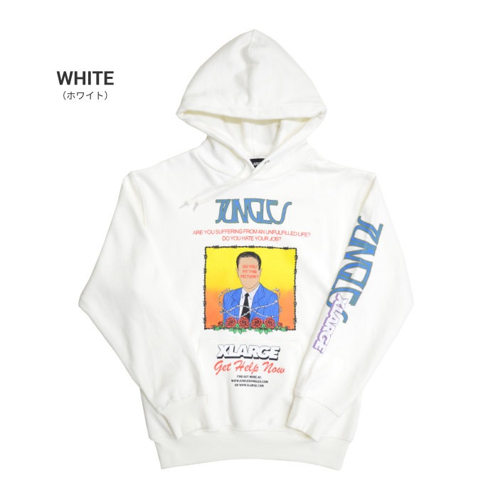 XLARGE �� JUNGLES �������ȥ�顼�� �� ����󥰥륺 �ѡ����� DO YOU FIT THIS PICTURE PULLOVER HOODED SWEAT �ץ륪���С��ѡ����� �������å� �ե꡼�� S-XL �֥�å� �ۥ磻�� 101203012015 ������̵���ۡڥ������