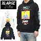 XLARGE �� JUNGLES �������ȥ�顼�� �� ����󥰥륺 �ѡ����� DO YOU FIT THIS PICTURE PULLOVER HOODED SWEAT �ץ륪���С��ѡ����� �������å� �ե꡼�� S-XL �֥�å� �ۥ磻�� 101203012015 ������̵���ۡڥ������