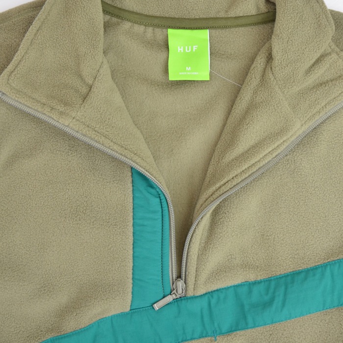 HUF ϥ ե꡼ RANGE QUARTER ZIP POLAR FLEECE ե꡼㥱å ץ륪Сե꡼  ֥륾  M-XL ꡼ FL00183 ̵