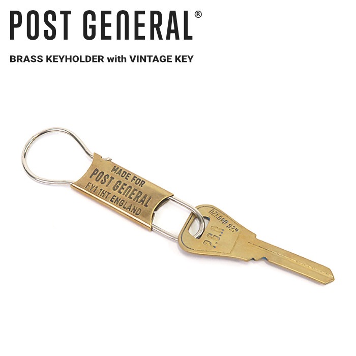 POST GENERAL ݥȥͥ ֥饹ۥӥơ BRASS KEYHOLDER with VINTAGE KEY ۥ  ӥ 982150001 ڥ᡼бġ