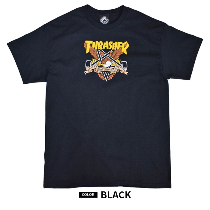 THRASHER ANTI HERO ����å��㡼 ���󥿥��ҡ����� T����� EAGLEGRAM TEE Ⱦµ ���åȥ��� �ȥåץ� �֥�å� �ۥ磻�� M-XL ��ñ�ʹ����ξ��ϥ᡼����ȯ���ۡ�����̵���ۡڥ������