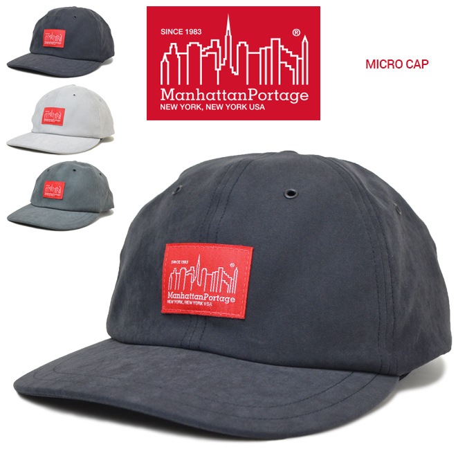 Manhattan Portage �ޥ�ϥå���ݡ��ơ��� ����å� MICRO 6-PANEL CAP ���ȥ�åץХå�����å� 6�ѥͥ륭��å� �֥�å� ���졼 ���㥳���� MP036-19A00 ������̵����