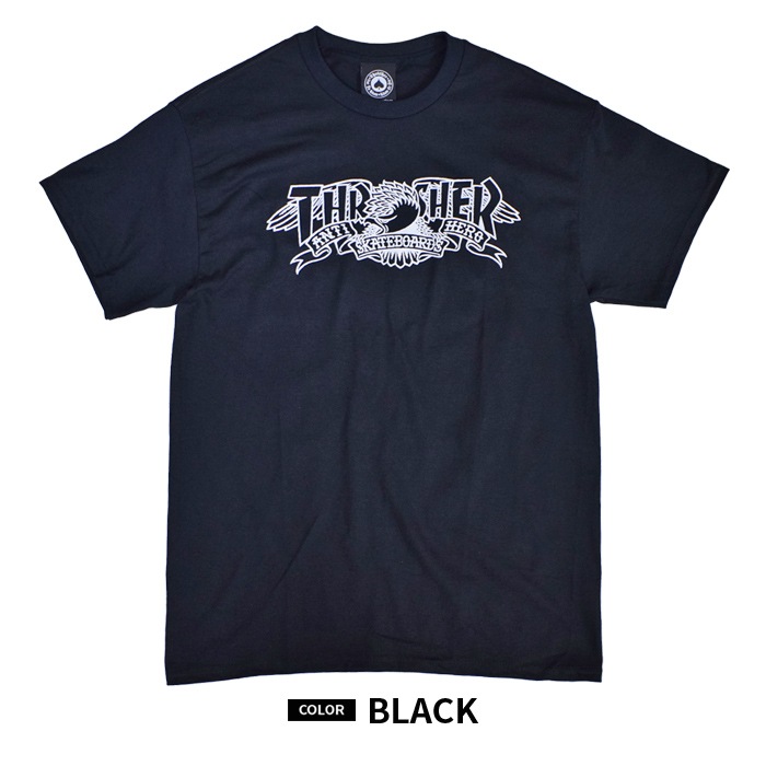 THRASHER ANTI HERO ����å��㡼 ���󥿥��ҡ����� T����� MAG BANNER TEE Ⱦµ ���åȥ��� �ȥåץ� �֥�å� �ۥ磻�� M-XL ��ñ�ʹ����ξ��ϥ᡼����ȯ���ۡ�����̵���ۡڥ������