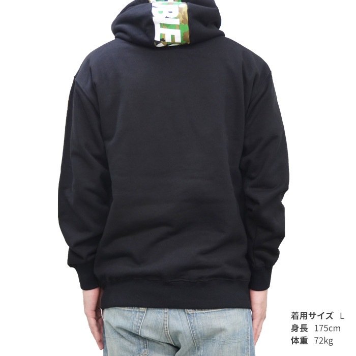 DOUBLE STEAL ���֥륹�ƥ����� �ѡ����� THIN LINE HOODIE �ץ륪���С��ѡ����� �������å� �ե꡼�� Ĺµ �ȥåץ� ��� M-XL �֥�å� ���졼 915-67009 ������̵���ۡڥ������