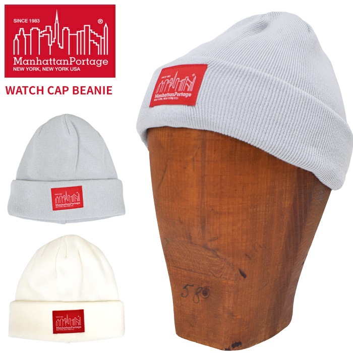 Manhattan Portage �ޥ�ϥå���ݡ��ơ��� �ӡ��ˡ� WATCH CAP BEANIE �˥åȥ���å� �˥å�˹ ����å� ˹�� �ԥ� ���졼 �ۥ磻�� �������� MP014-18A00 ��ñ�ʹ����ξ��ϥ᡼����ȯ���ۡ�����̵����
