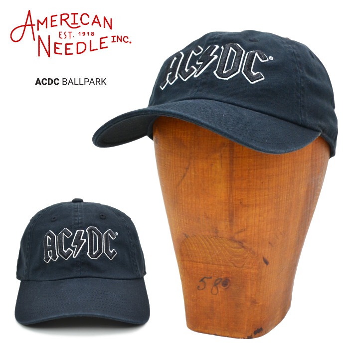 AMERICAN NEEDLE ꥫˡɥ å AC/DC BALLPARK CAP HAT ˹ ȥåץХåå ֥å 210001B-ACDC ̵