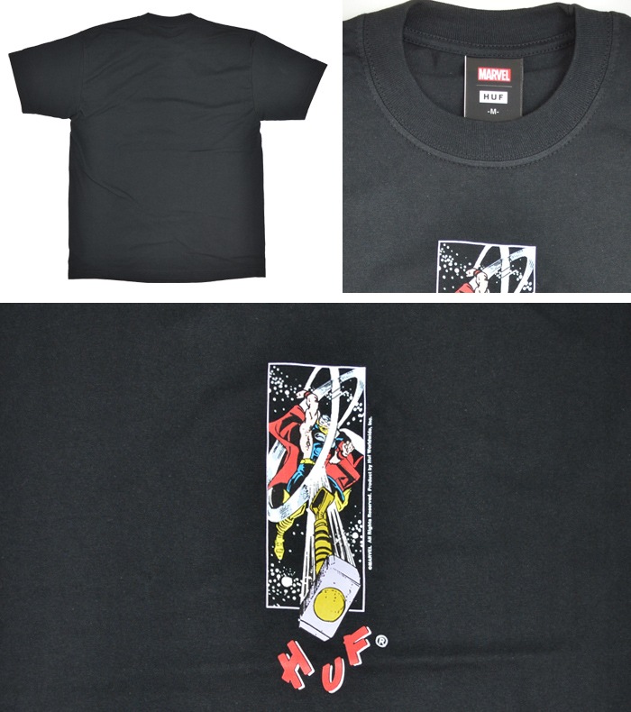 HUF �� AVENGERS �ϥ� �� ���٥󥸥㡼�� T����� HAMMER TIME TEE Ⱦµ ���åȥ��� �ȥåץ� ��� M-XL �֥�å� TS02199 ��ñ�ʹ����ξ��ϥ᡼����ȯ���ۡ�����̵���ۡڥ������
