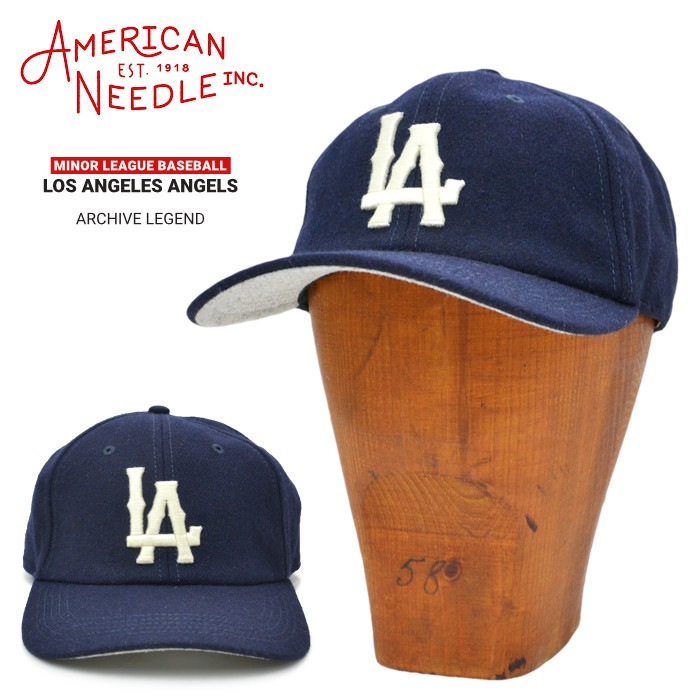 AMERICAN NEEDLE ꥫˡɥ å Los Angeles Angels ARCHIVE LEGEND CAP HAT ˹ ȥåץХåå MiLB ͥӡ 21005A-LOS SMU670A-LOS ̵