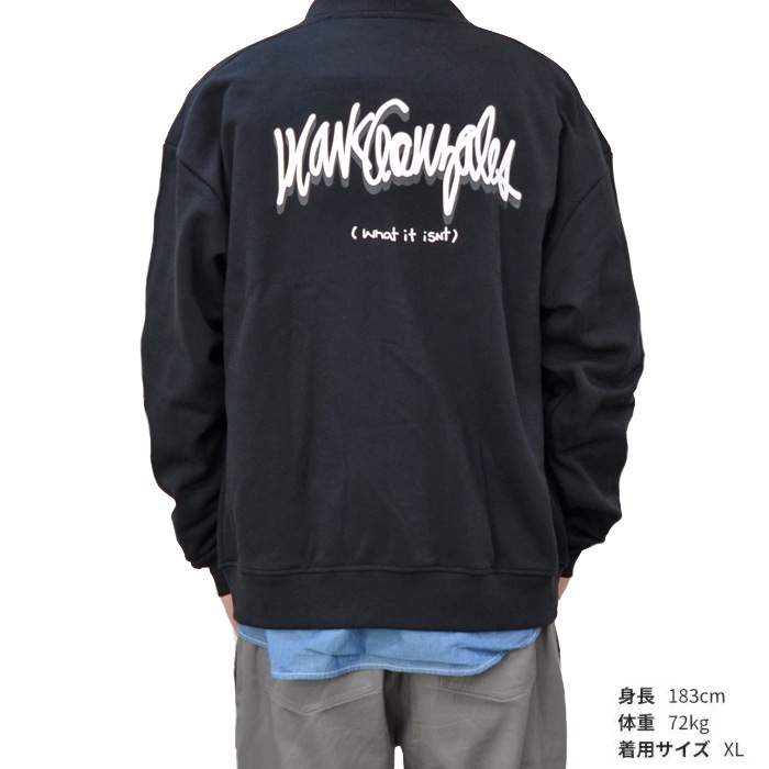 (What it isNt) ART BY MARK GONZALES �ޡ������󥶥쥹 V�ͥå� �������å� �����ǥ����� Ĺµ �ȥåץ� M-XL �֥�å� ���졼 ��� 2H7-13348 ������̵���ۡڥ������