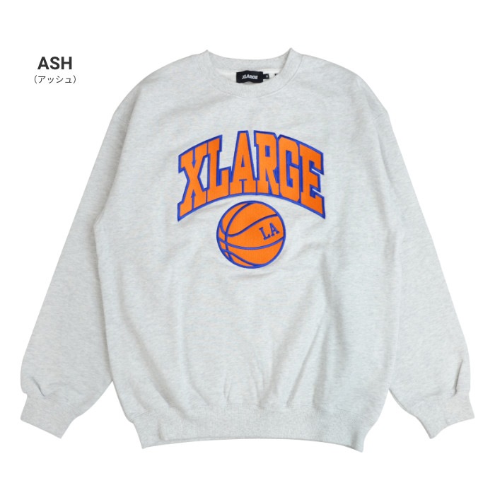 XLARGE �������ȥ�顼�� �ȥ졼�ʡ� COLLEGE LOGO CREWNECK SWEAT ���롼�ͥå� �������å� �ե꡼�� ��� �֥�å� ���å��� M-XL 101223012003 ������̵���ۡڥ������