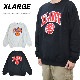 XLARGE �������ȥ�顼�� �ȥ졼�ʡ� COLLEGE LOGO CREWNECK SWEAT ���롼�ͥå� �������å� �ե꡼�� ��� �֥�å� ���å��� M-XL 101223012003 ������̵���ۡڥ������