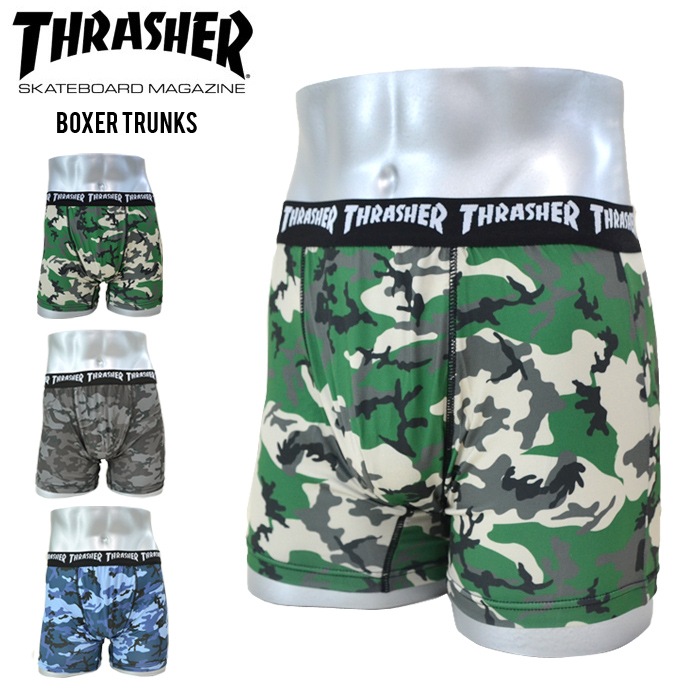 THRASHER ����å��㡼 �ܥ������ѥ�� ������������� BOXER TRUNKS UNDERWEAR ���� ����ʡ� ���硼�� ��� M-LL �º��� TH-BX006 �ڥ᡼�����б��ġ�