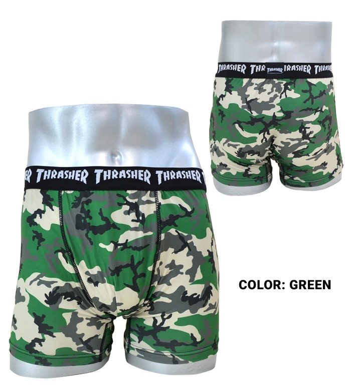 THRASHER ����å��㡼 �ܥ������ѥ�� ������������� BOXER TRUNKS UNDERWEAR ���� ����ʡ� ���硼�� ��� M-LL �º��� TH-BX006 �ڥ᡼�����б��ġ�